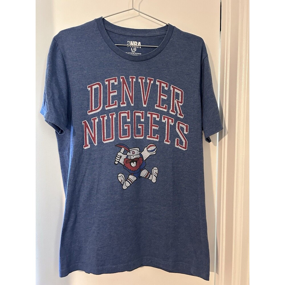 Denver Nuggets Maxy Miner Blue NBA T-Shirt Size Large